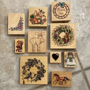 🌼 wood stamp bundle